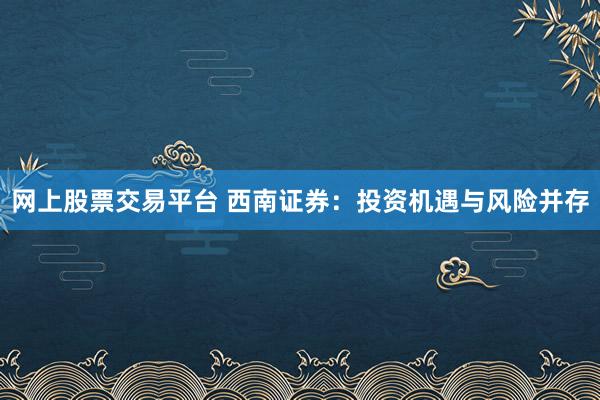 网上股票交易平台 西南证券：投资机遇与风险并存